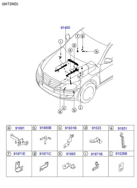 A/C SYSTEM - COOLER LINE, FRONT