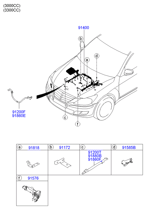 A/C SYSTEM - COOLER LINE, FRONT