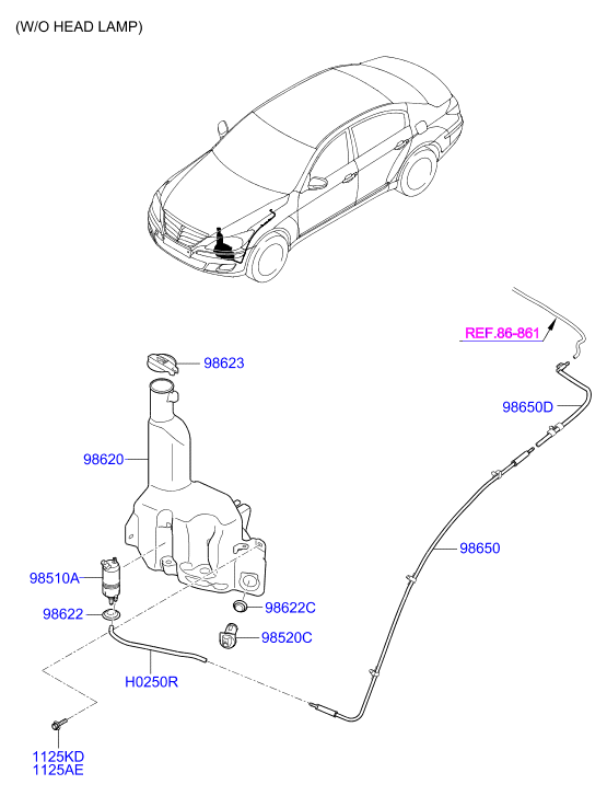 A/C SYSTEM - COOLER LINE, FRONT