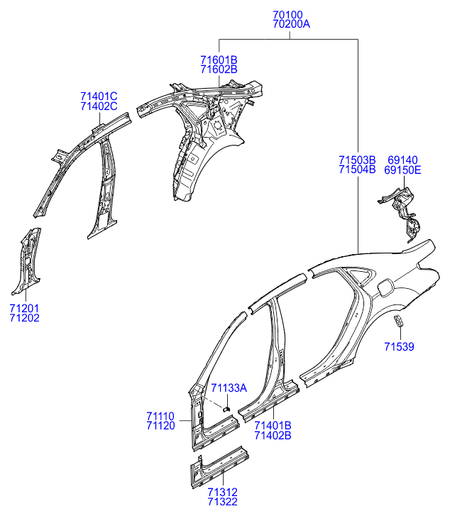 PANEL - REAR DOOR