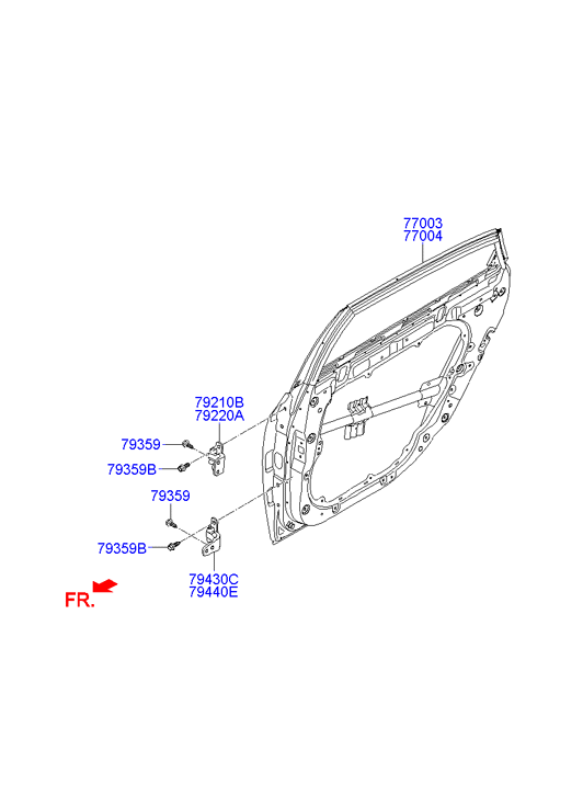 PANEL - REAR DOOR