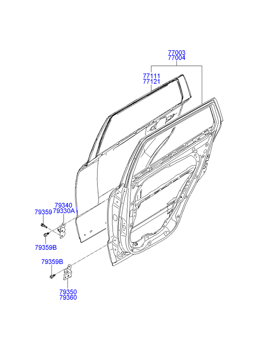 PANEL - REAR DOOR