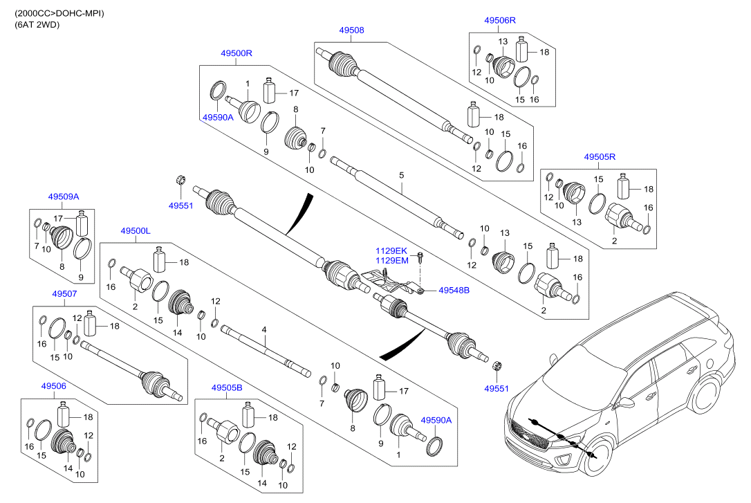 DRIVE SHAFT (REAR)