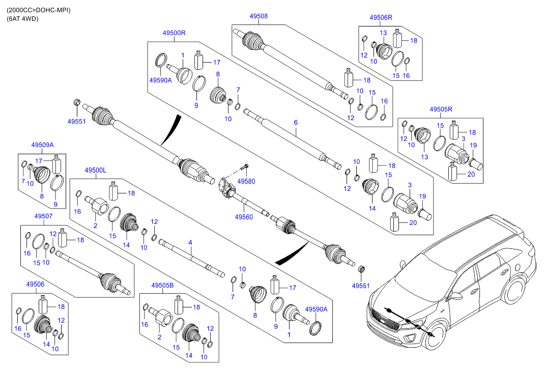 DRIVE SHAFT (REAR)