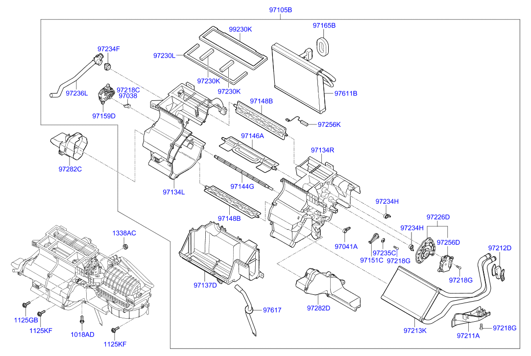 A/C SYSTEM - COOLER LINE, FRONT