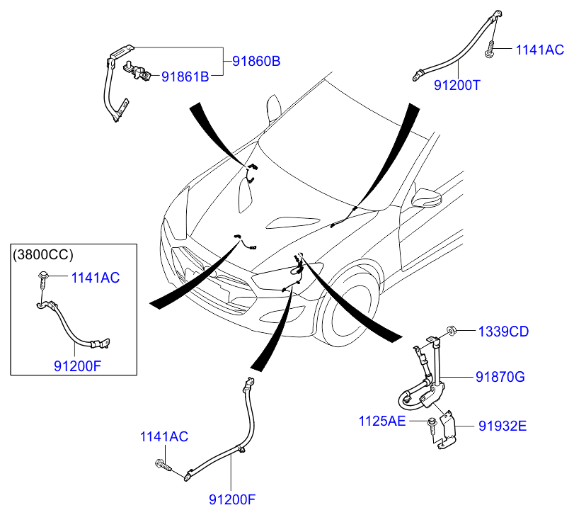 A/C SYSTEM - COOLER LINE, FRONT