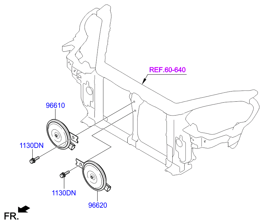 A/C SYSTEM - COOLER LINE, FRONT