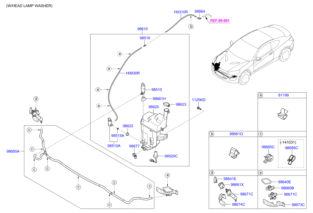 A/C SYSTEM - COOLER LINE, FRONT