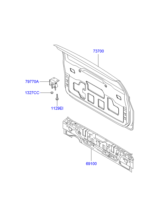 PANEL - REAR DOOR