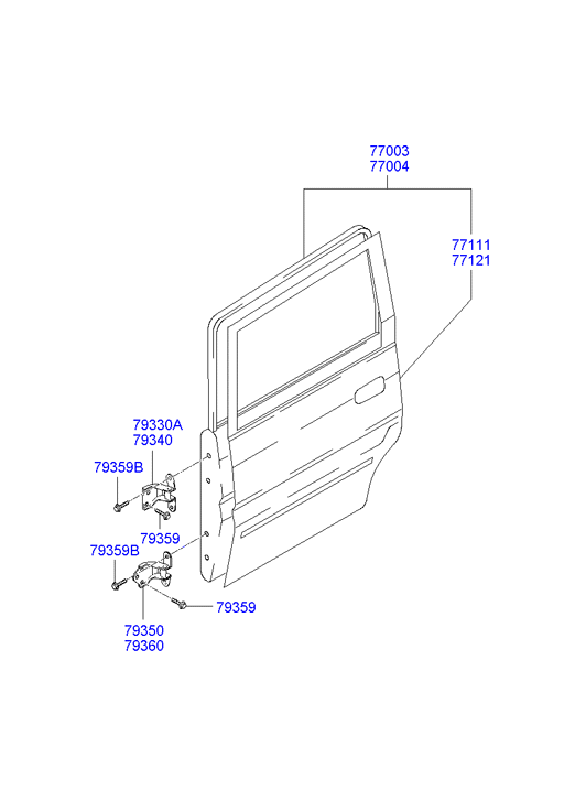 PANEL - REAR DOOR