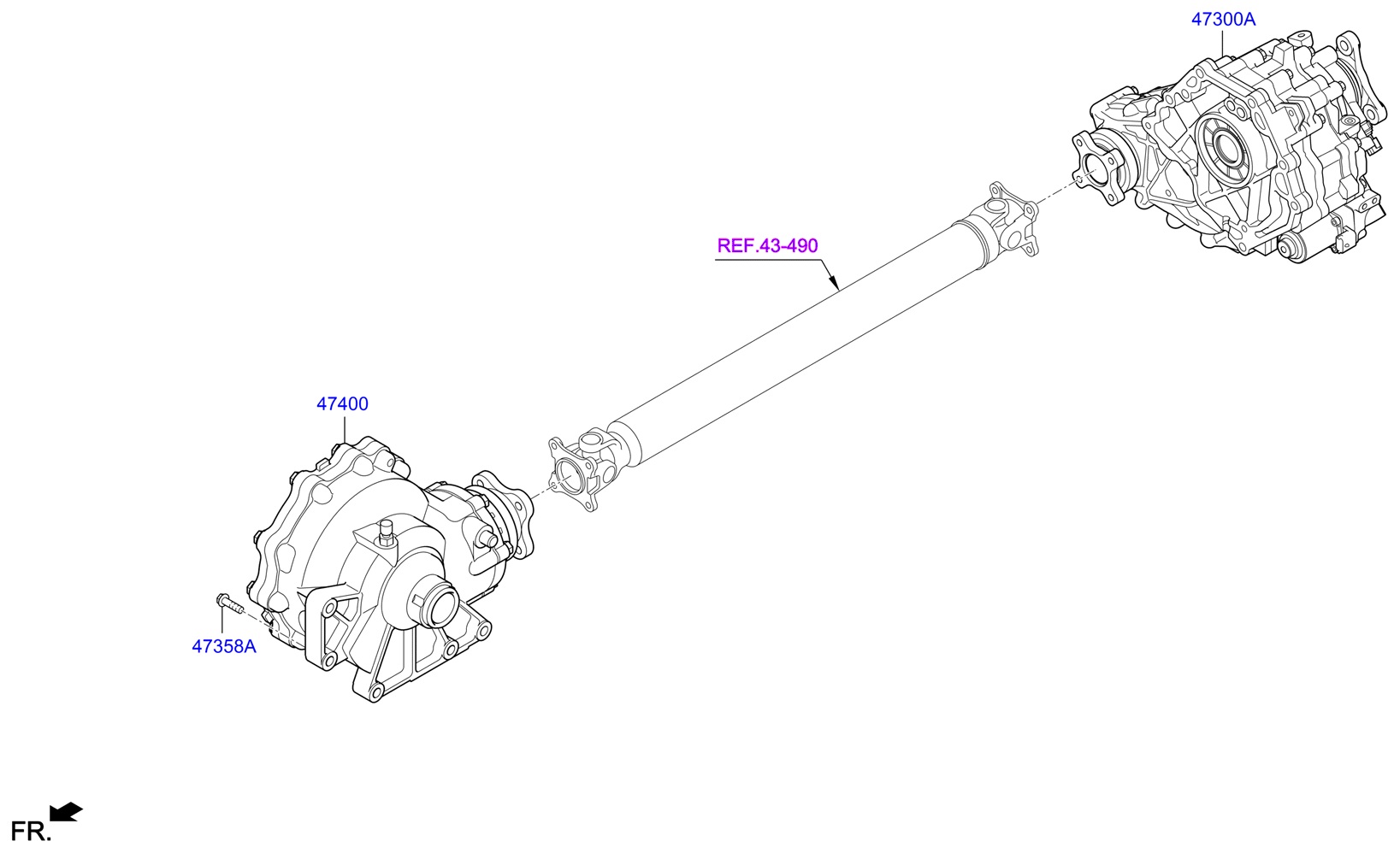 DRIVE SHAFT (REAR)