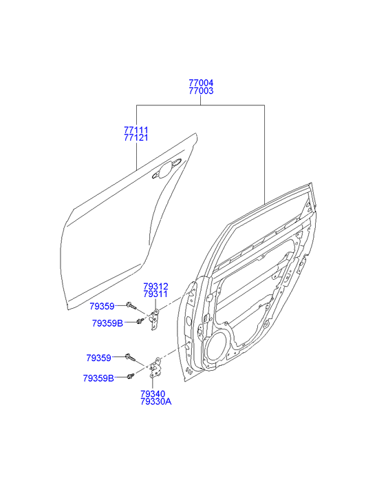 PANEL - REAR DOOR