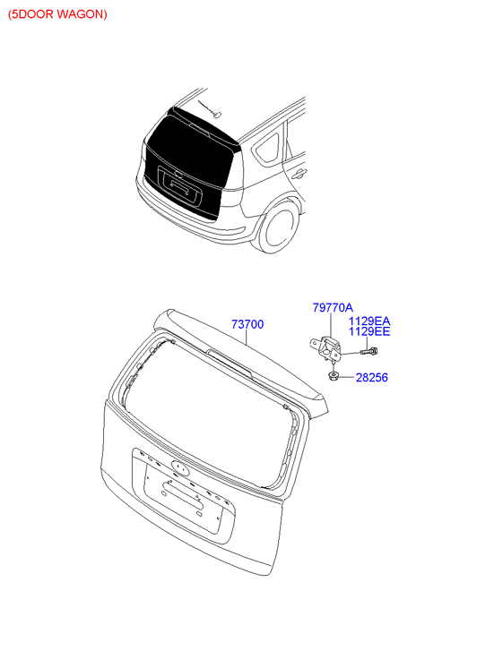 PANEL - REAR DOOR