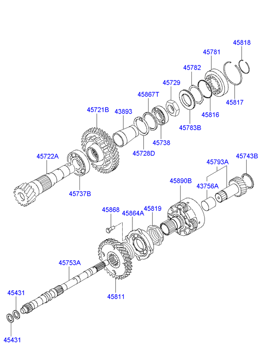 DRIVE SHAFT ASSY - REAR