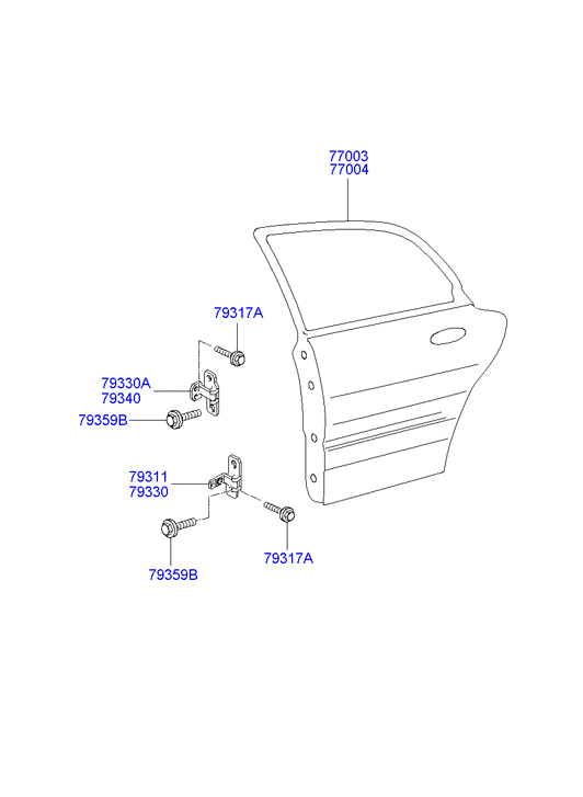 PANEL - REAR DOOR