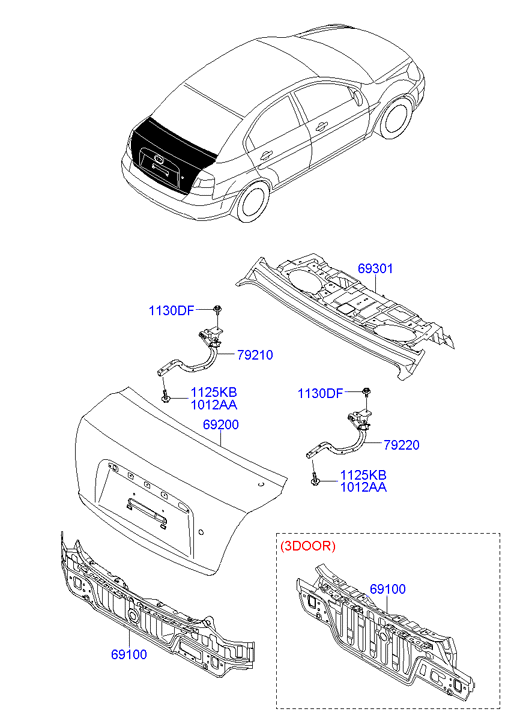 PANEL - REAR DOOR