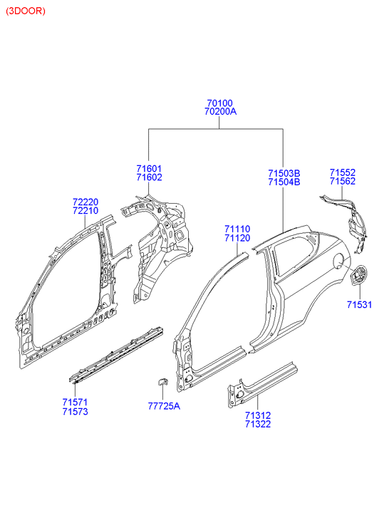 PANEL - REAR DOOR