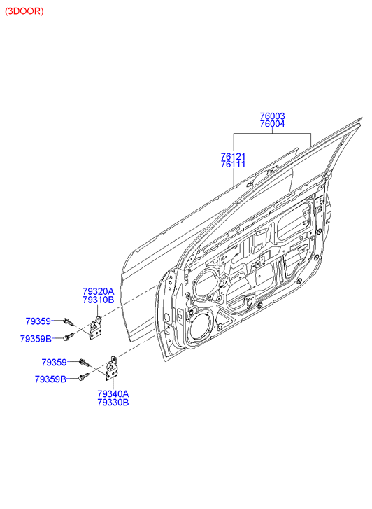 PANEL - REAR DOOR