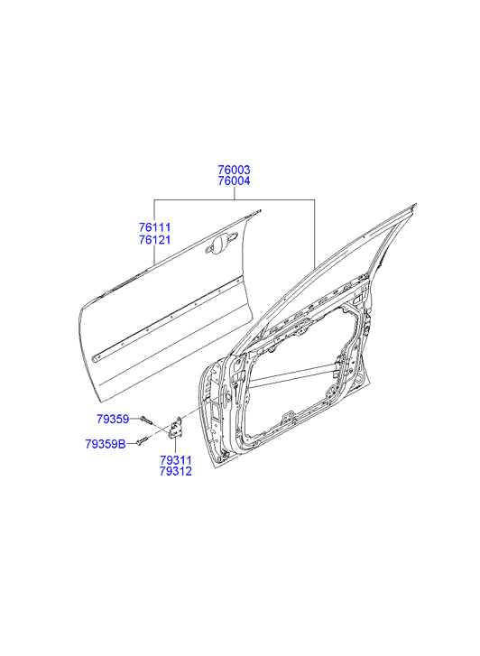 PANEL - REAR DOOR