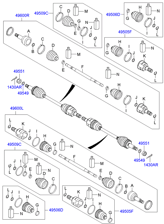 DRIVE SHAFT (REAR)