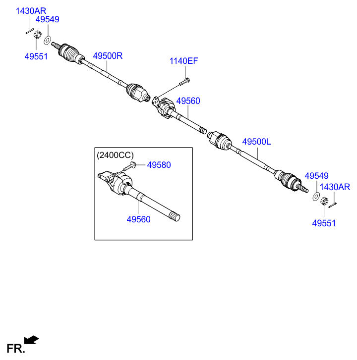 DRIVE SHAFT (REAR)