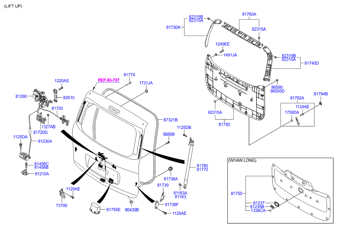 HARDWARE - REAR SEAT