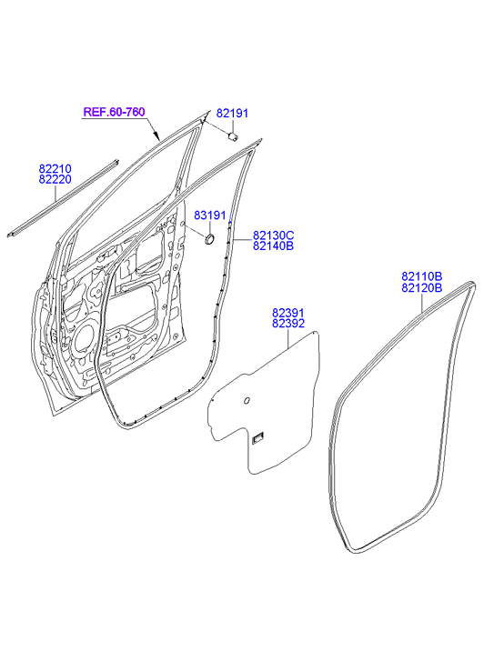 HARDWARE - REAR SEAT