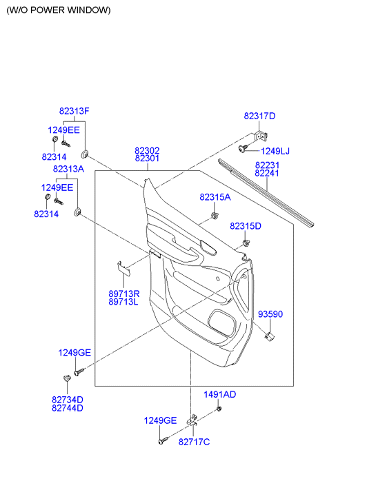 HARDWARE - REAR SEAT