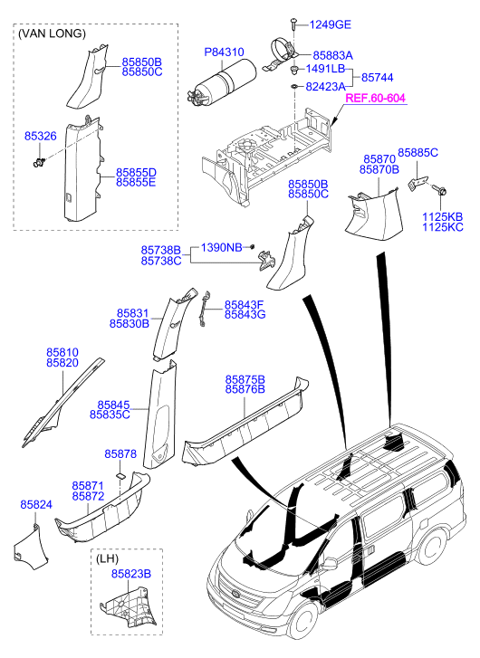 HARDWARE - REAR SEAT