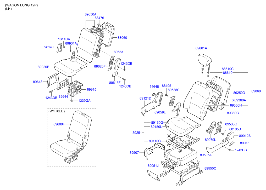 HARDWARE - REAR SEAT