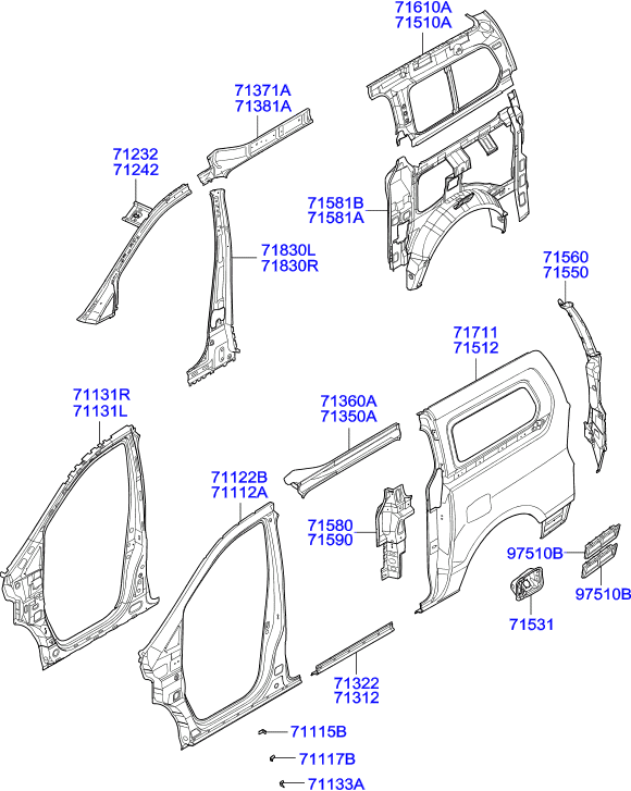 PANEL - REAR DOOR