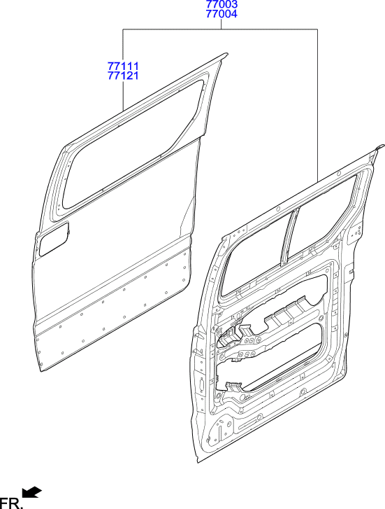 PANEL - REAR DOOR