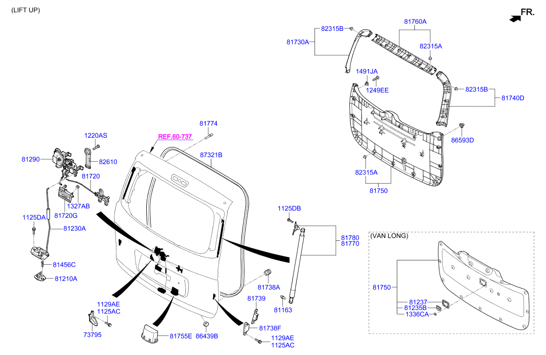 HARDWARE - REAR SEAT