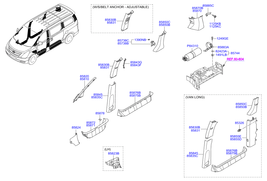 HARDWARE - REAR SEAT