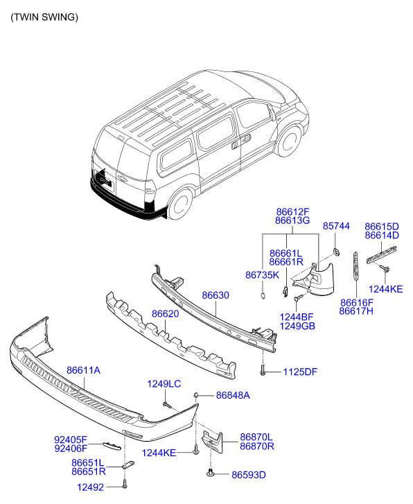 HARDWARE - REAR SEAT