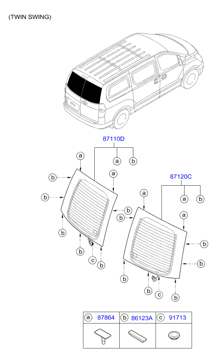 HARDWARE - REAR SEAT