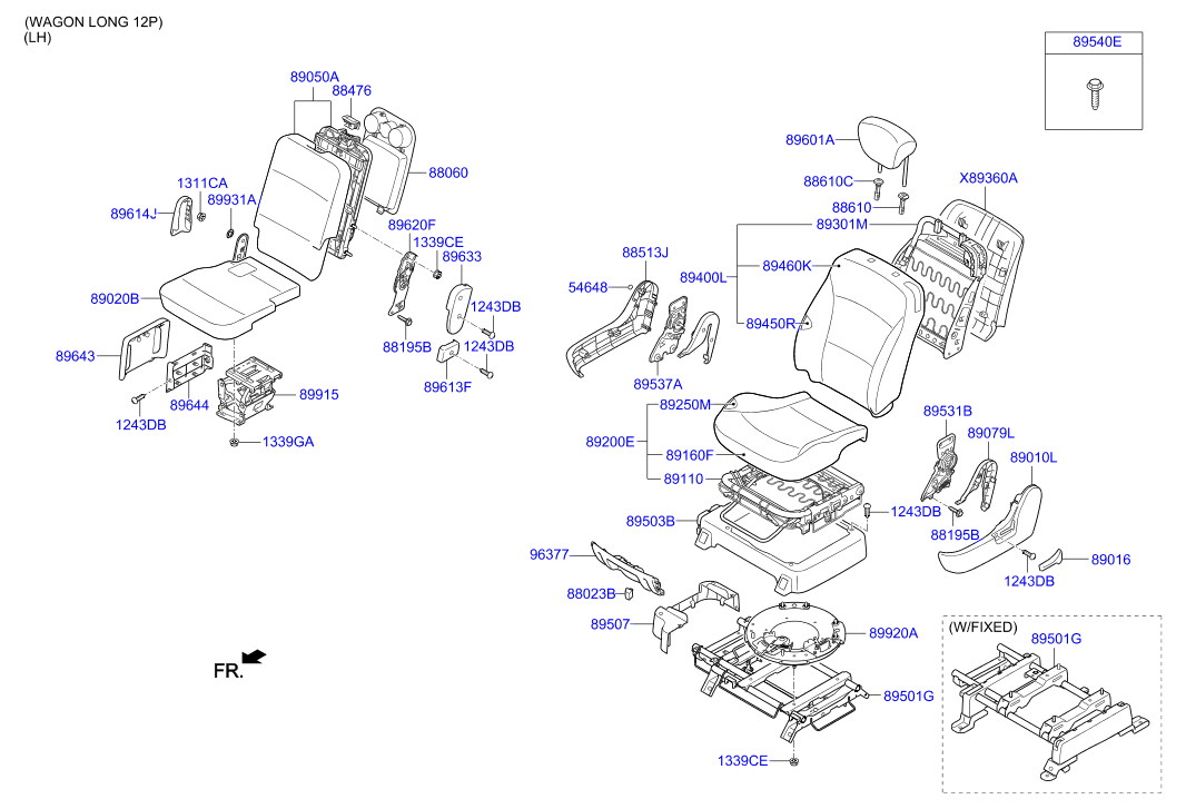 HARDWARE - REAR SEAT