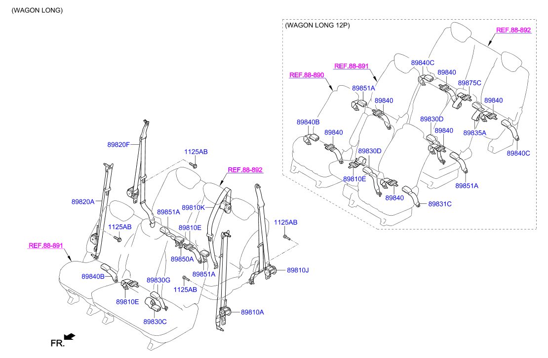 HARDWARE - REAR SEAT