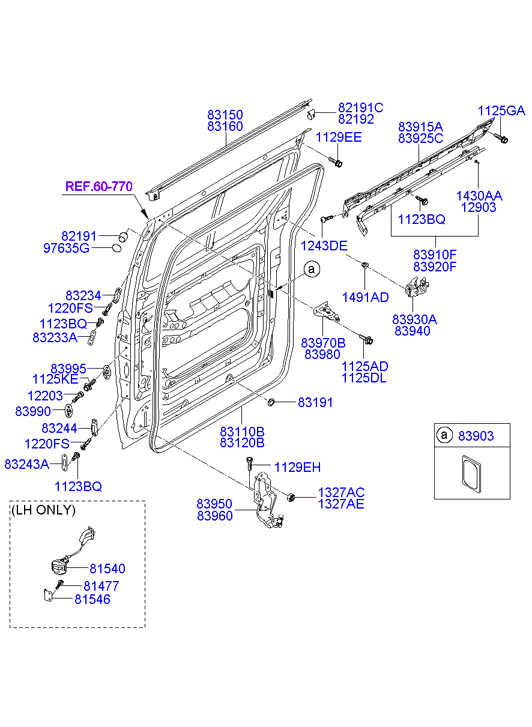 HARDWARE - REAR SEAT