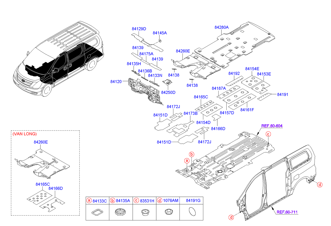 HARDWARE - REAR SEAT