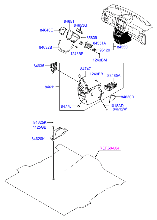 HARDWARE - REAR SEAT