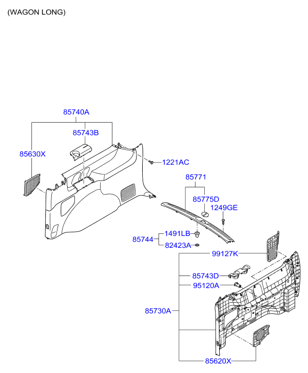 HARDWARE - REAR SEAT