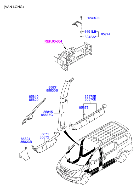 HARDWARE - REAR SEAT