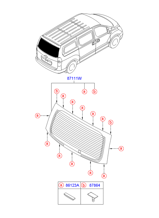 HARDWARE - REAR SEAT