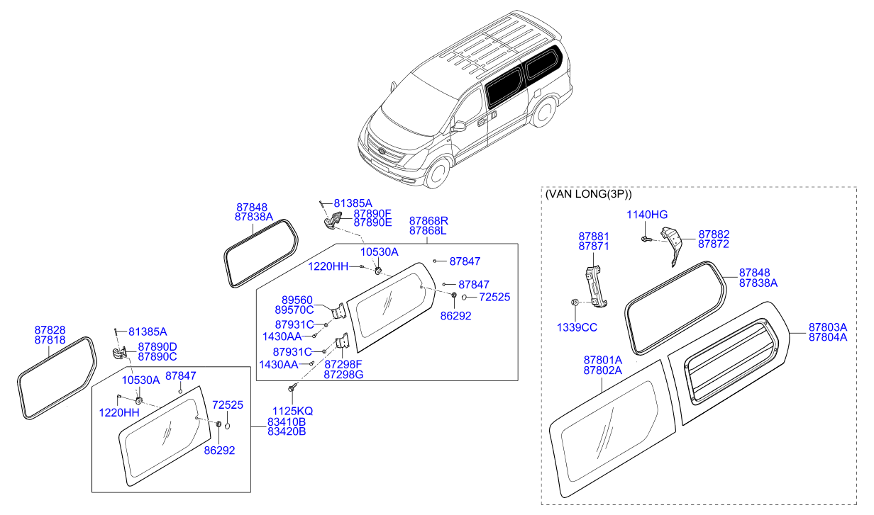 HARDWARE - REAR SEAT