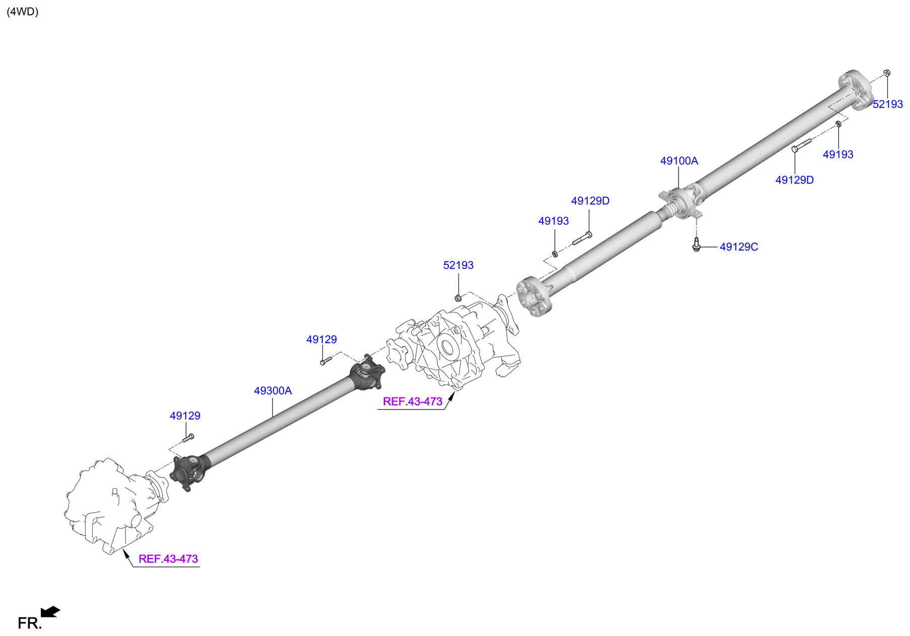 DRIVE SHAFT (REAR)