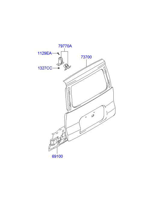 PANEL - REAR DOOR