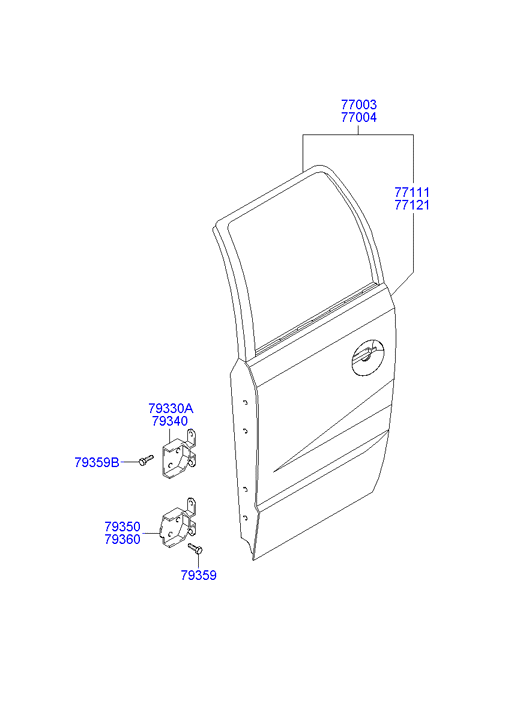 PANEL - REAR DOOR