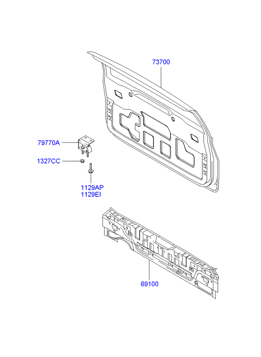 PANEL - REAR DOOR