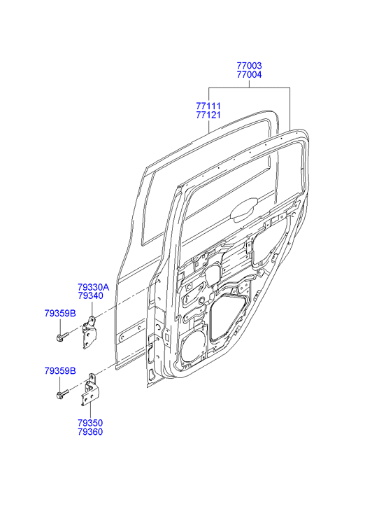 PANEL - REAR DOOR